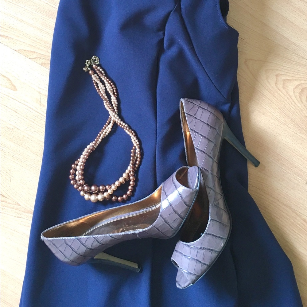 Merryann Enzo Angioloni peep toe stiletto 6.5m